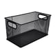 thumbnail image 1 of Cesta De Almacenamiento Rectangular De Malla Abierta Para Encimeras, Para Cocina, Picnic, Color Negro, 1 of 5