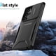 thumbnail image 4 of Funda Resistente para Samsung Galaxy S23 Ultra con Tapa Deslizante y Protección Militar Negro, 4 of 6