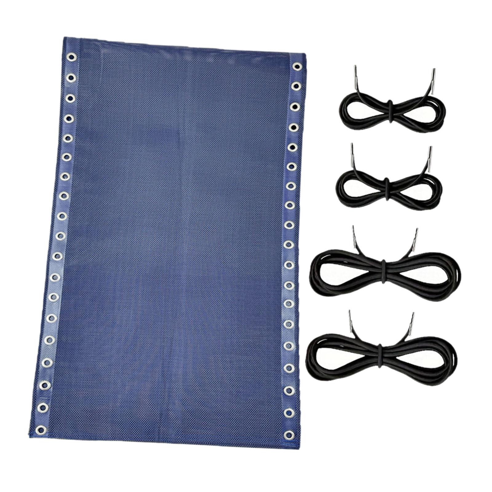 Magideal - Kit De Reparación De Tela Para Sillones Plegables, Malla De Repuesto Universal Con Cordones Elásticos Para Sillas Reclinables De Piscina Y Patio Al Azul
