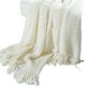 thumbnail image 1 of Manta tejida king beige trenzada, 1 of 2