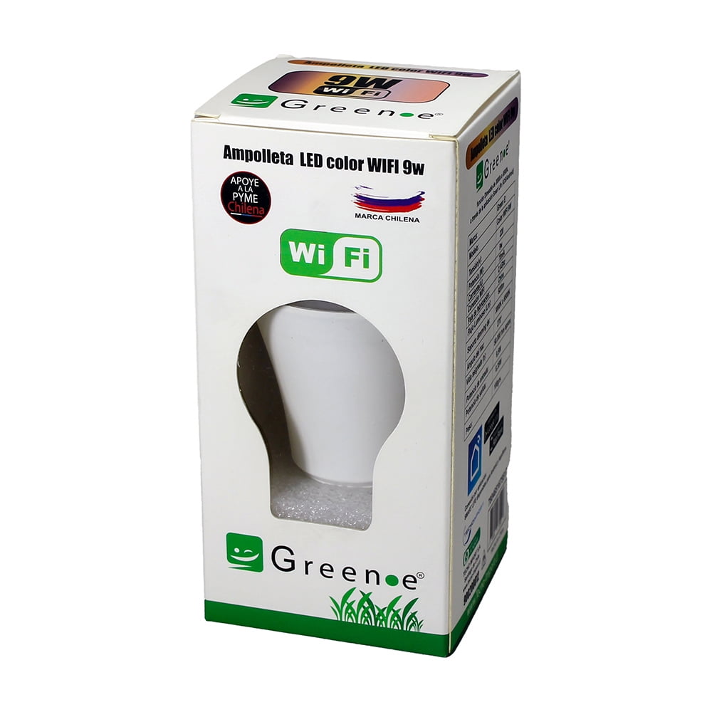 Green E - Ampolleta Led Wifi Colores / E27