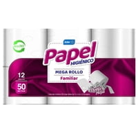 Papel Higiénico Doble Hoja 50 M 12 Un Lider