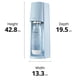 thumbnail image 5 of Máquina para hacer refrescos SodaStream Terra con 2 cilindros de CO₂ de 60 litros, botella de 1 litro, 5 of 5