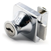 Genérico - Cerraduras Para Puerta De Vidrio Herrajes De Muebles /Doble Plateado