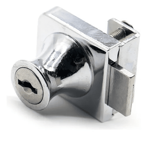 Genérico - Cerraduras Para Puerta De Vidrio Herrajes De Muebles /Doble Plateado