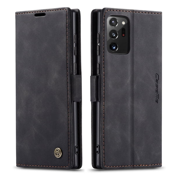1pc Flip Case For Samsung Galaxy S23 S22 Ultra Note 10 Note 20 Ultra Retro Magnetic Card Artificial Leather Wallet