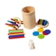thumbnail image 5 of Palos de clasificación de colores, tazas de clasificación, juguetes Montessori para niños pequeños, palo de equilibrio de madera, juguetes a juego par 16 varillas 10 discos, 5 of 5