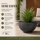 thumbnail image 2 of Macetero Plastico Semi Esfera Premium Diseño a Rayas S negro, 2 of 9