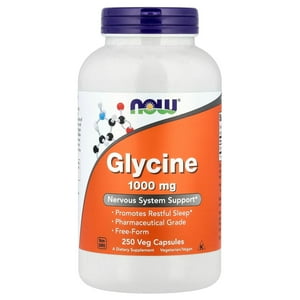 Suplemento Now Foods, Neurotransmisor De Glicina, 1000 Mg, 250 Cápsulas