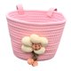 thumbnail image 5 of Cesta Delantera Para Bicicleta Infantil De 12 A 16 Pulgadas, Tejida Con Cuerda De Algodón, Color Rosa, 5 of 5