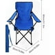 thumbnail image 2 of Pack de 2 Sillas De Camping Playa Plegable con Porta Vaso Azul, 2 of 4