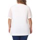 thumbnail image 3 of Agnes Orinda Blusas Casuales de Mujer Talla Grande Cuello en V con Mangas Abullonadas y Lunares Suizos 4X Blanco, 3 of 6