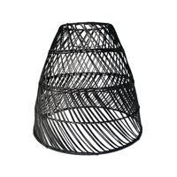 Ioensy - Pantalla De Lámpara De Ratán, Pantalla Tejida Rústica Para Comedor, Restaurante, Casa De Té