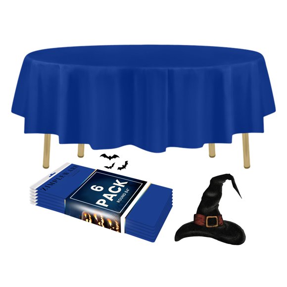 Mantel ZIMPLEWARE Redondo 213 cm Paquete de 6 Azul