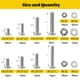 thumbnail image 2 of Kit Tornillos Tuercas Fgruh 358pcs Acero 304 Phillips SAE, 2 of 3