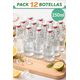 thumbnail image 2 of Pack 12 Botellas de Vidrio 250 ml con Tapa Hermética Tipo Clip, 2 of 3