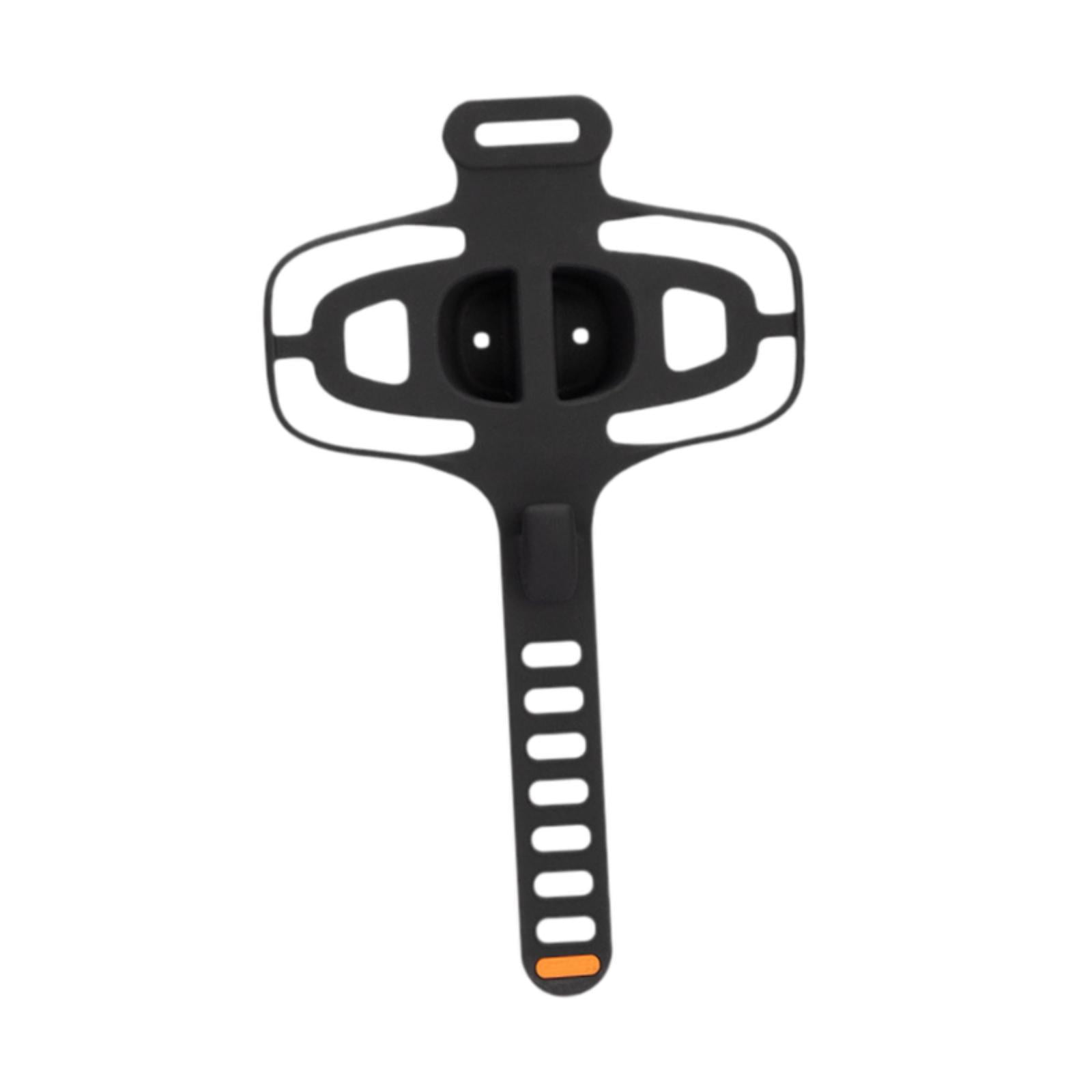 Magideal - Soporte Para Teléfonos De Bicicleta Soporte Para Teléfono Celular Correa De Silicona Tostado Soporte De Teléfono De Manillar Portátil Para Equipos , Negro