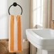 thumbnail image 2 of REGALWOVEN Juego de Toallas de Mano de Algodón a Rayas, Toallas de Mano Suaves y Absorbentes para Baño, Camping, Gimnasio, Hotel Naranja 13" x 29" - 4 Piezas, 2 of 7