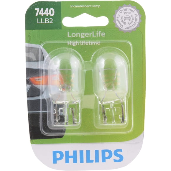 Bombillas Philips 7440LLB2 LongerLife Miniature, paquete de 2