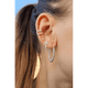 thumbnail image 2 of Aros De Cruz Brillante Para Hombre Y Mujer Plata 925 #3, 2 of 3