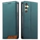 thumbnail image 1 of Funda Tipo Cartera de Cuero Sintético para Samsung Galaxy A25 Bloqueo RFID, con Ranuras para Tarjetas y Bolsillo para Efectivo, Cierre Magnético Fuerte Verde, 1 of 6