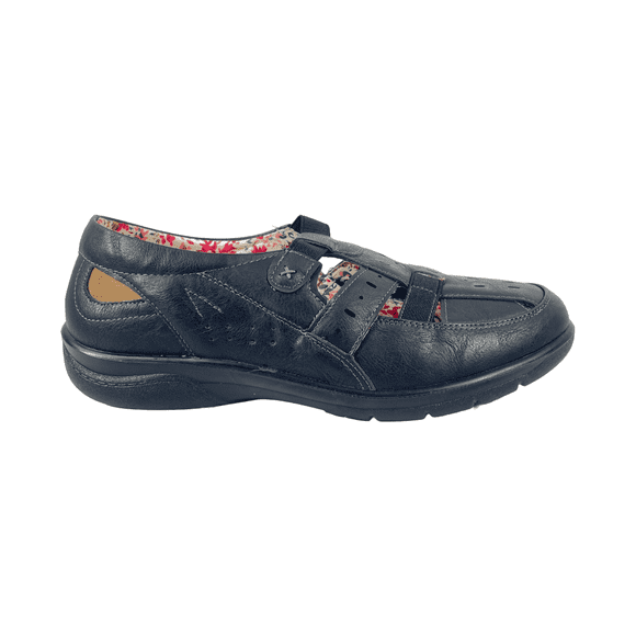 ZAPATOS DE DESCANSO PASSER NEGRO MUJER | 307-02 - Talla 38