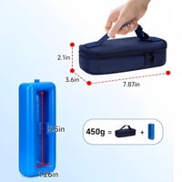 Genérico - Bolso Estuche Porta Insulina Refrigerante (Cooler) Azul