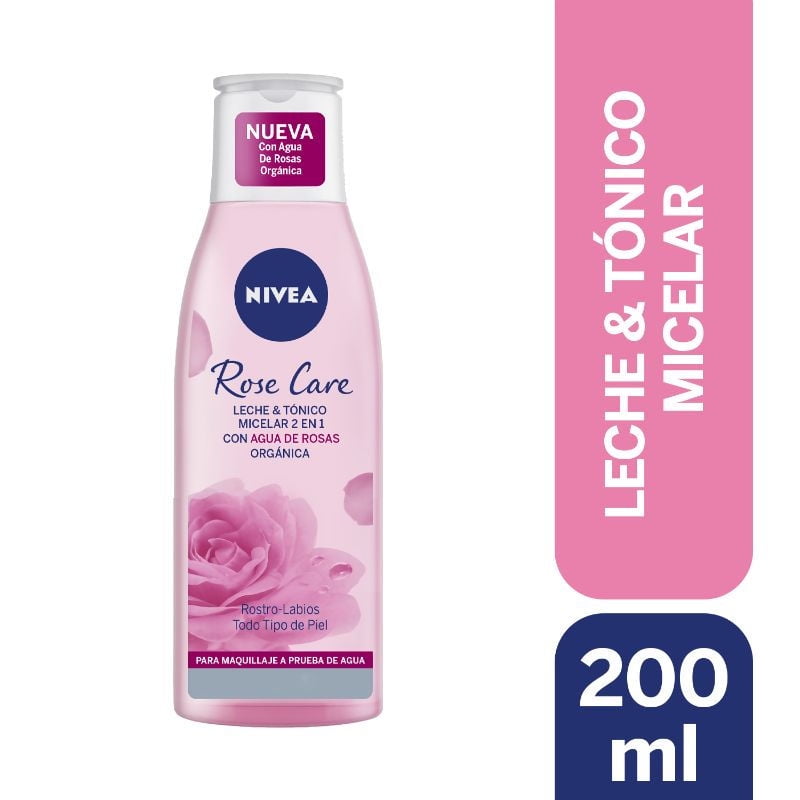 Nivea Rose Care Leche & Tonico Micelar 2 En 1 200 Ml