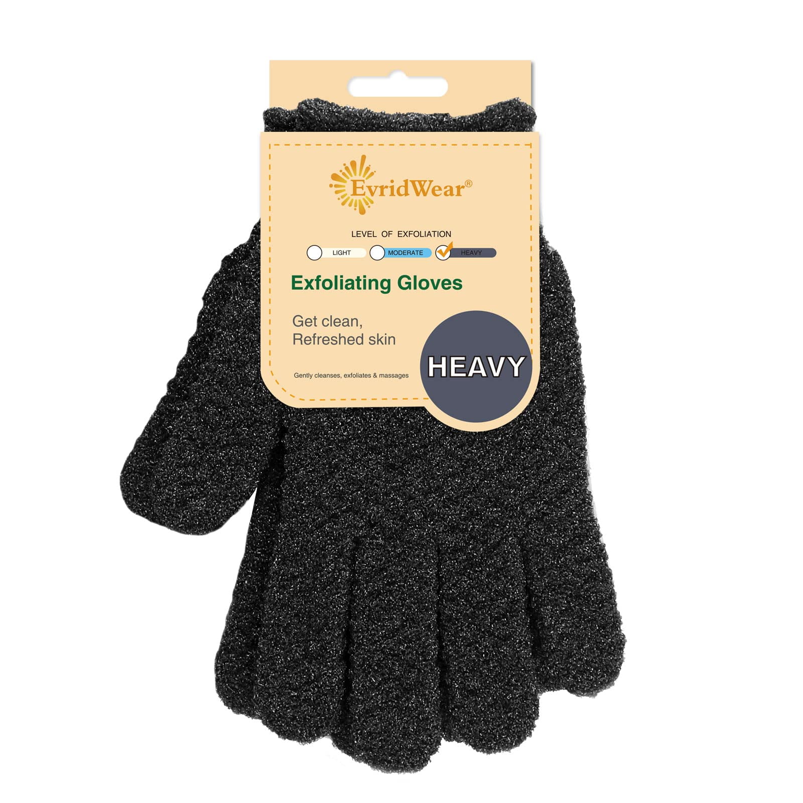 Guantes De Baño Exfoliantes Evridwear Para Ducha, Spa, Masaje