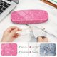 thumbnail image 3 of Funda para gafas FINTIE, carcasa dura, piel vegana rosa brillante, 3 of 8