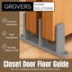 thumbnail image 2 of Guía de piso para puerta corrediza de clóset, paquete de 3, Grovers, 2 of 6