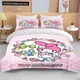 thumbnail image 1 of Kawaii Sanrio My Melody Printed Bedding Set Cartoon Anime Duvet Cover Comforter Pillowcase Boys Girls Children Adults King Gift Bed Sheets, 1 of 5