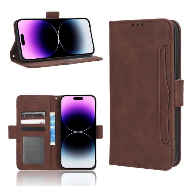 Funda Tipo Billetera FOXDOCK para iPhone 14 Pro max – Tapa Flip con Tarjetero