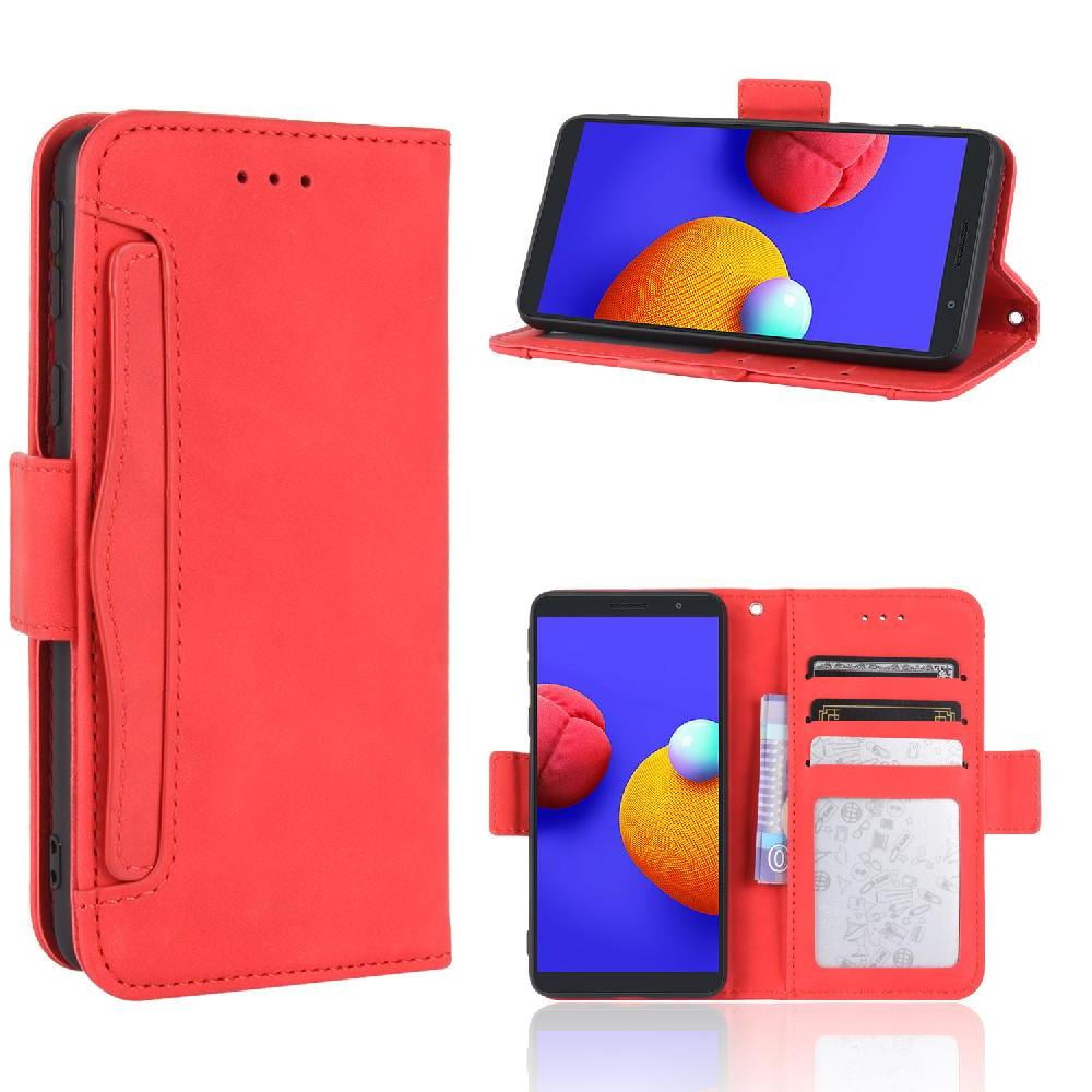 Foxdock - Funda Cartera Magnética Para Samsung Galaxy A01 Core- Tarjetero Desmontable, Cuero Pu, Soporte