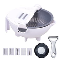 Genérico - Picadora Rallador Cortador Verduras Giratorio Multiuso 9En1