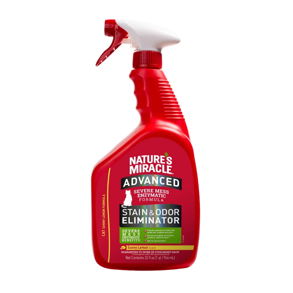 Eliminador Manchas Y Olores Advanced Natures Miracle 946 Ml Gato