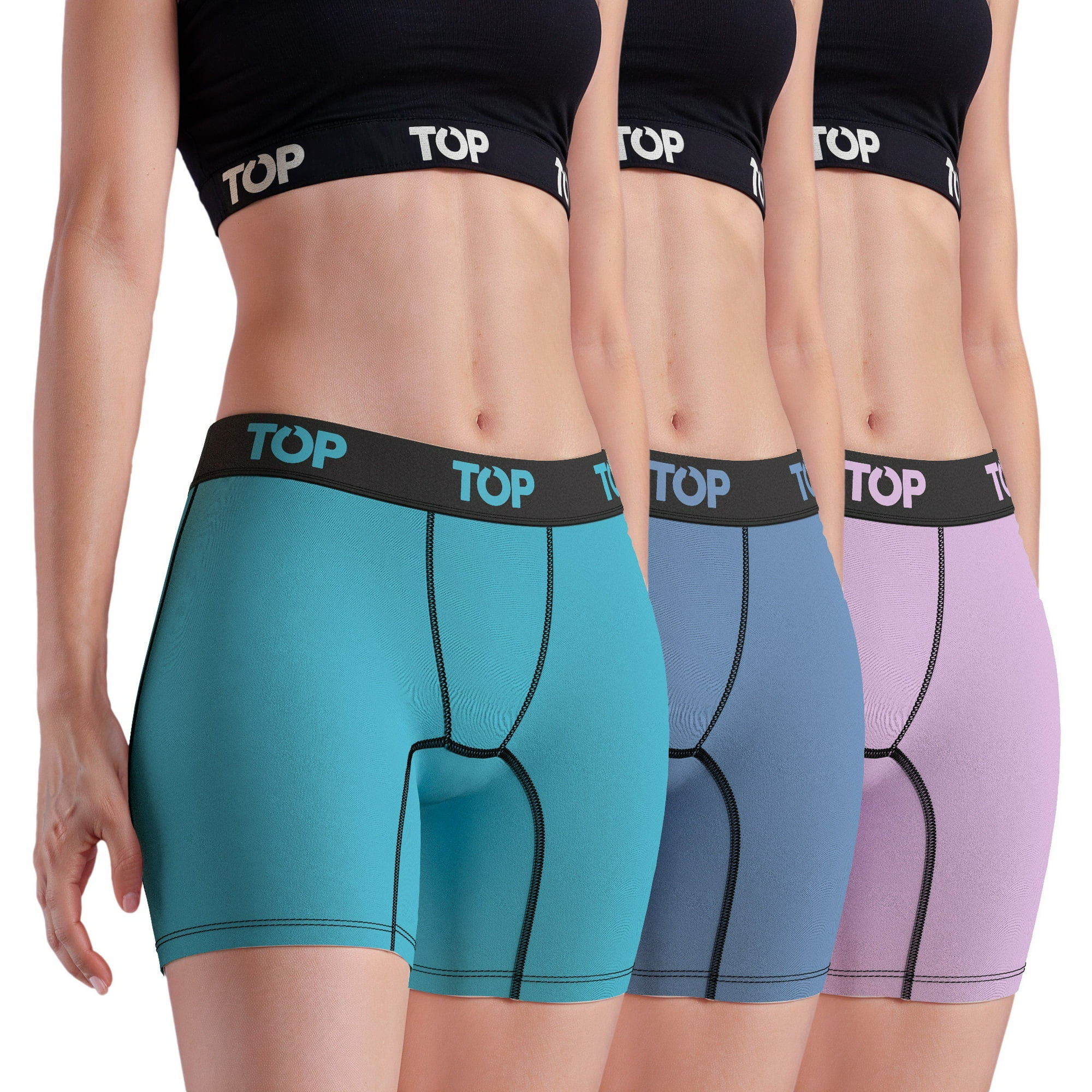 Bóxer Mujer Medio Algodón Pack 3 C9 Top
