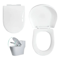 Genérico - Connect Asiento Y Tapa Para Baño Wc Envolvente Cierre Soft