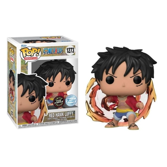 Figura de acción Funko Pop One Piece Luffy Red Hawk Chase
