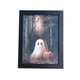 thumbnail image 1 of Impresión Artística De Halloween De 9 X 6,9 Pulgadas, Pintura Estética Para Baño, Estante, Dormitorio, Fantasma Y Perro, 1 of 5