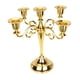 thumbnail image 3 of Candelabro De Metal Con 5 Brazos Para Velas, Candelabro Para Fiestas, Cenas, Dorado, 3 of 5