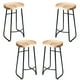 thumbnail image 1 of Pack 4 Sillas De Bar Metálica 75 Cm Asiento Madera, 1 of 3