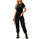 thumbnail image 1 of INSPIRE CHIC Camiseta Casual de Fiesta de Halloween para Mujer de Terciopelo con Cuello Redondo y Mangas Cortas L Negro, 1 of 8