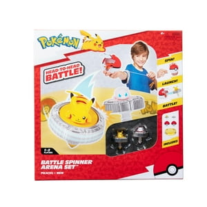 Set Pokémon Battle Spinner Arena Con 2 Hilanderos Y Arena