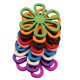 thumbnail image 5 of Los granos de las flores de madera 50X mezclan el color que rebordea para DIY que hace los juguetes de los ni?os de la joyería, 5 of 5