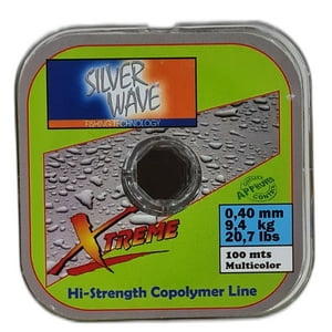 Silver Wave - Nylon De Pesca Transpa Multico 0,40Mm Resist9,4Kg Bobina100M
