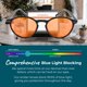 thumbnail image 2 of Gafas de luz azul Sleep ZM 99 % ámbar, marco Muse, 2 of 8