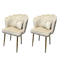 Habita2 Chile - Pack 2 Sitiales Fancy Con Cojin - Beige