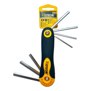 Genérico - Set Llaves Torx Estrella 8 Piezas T9-T40 Ingco Tipo Llavero