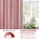 thumbnail image 5 of Cortinas DriftAway, 137 cm, mezcla de lino, con rayas verticales, rojas, 2 paneles, 5 of 7